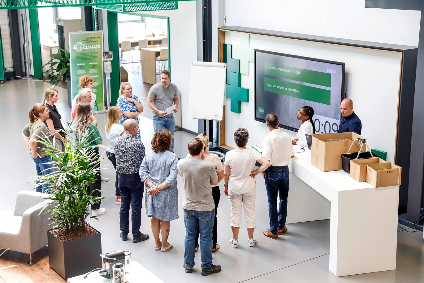 Nordwest Mitarbeiter beim Kommunikationstag 2023 beim Stand Einkauf