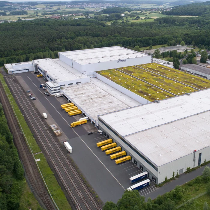 Luftaufnahme vom NORDWEST Handel AG Zentrallager in Gießen