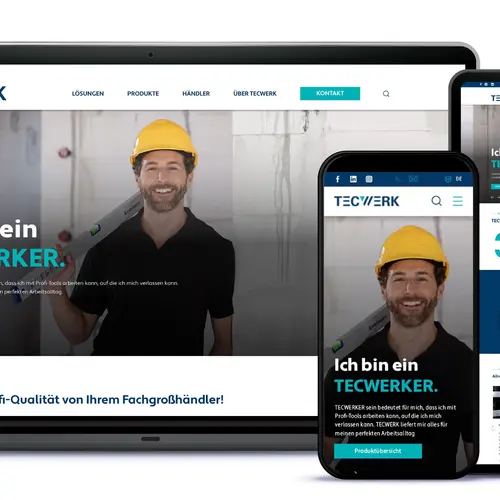 Ein erster Eindruck von der neuen TECWERK-Website, die Anfang April gelauncht wird.