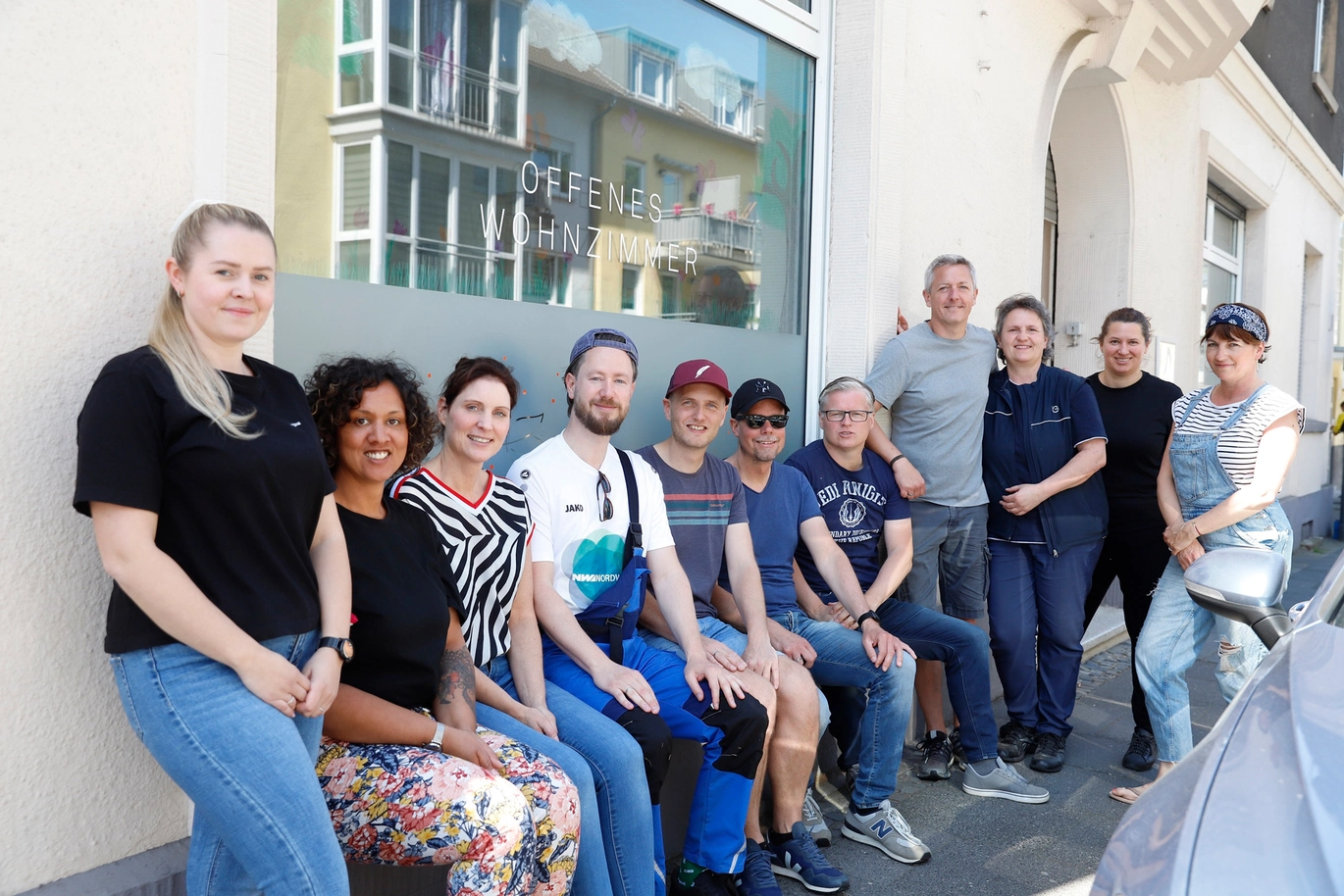 NORDWEST Helfer-Team am Offenen Wohnzimmer in Dortmund