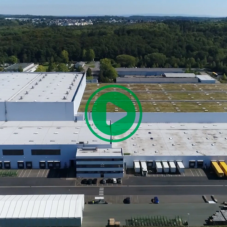 A screenshot from a video about NORDWEST’s central warehouse and logistics