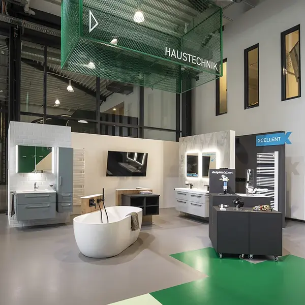 Der Bereich Haustechnik im Showroom von NORDWEST