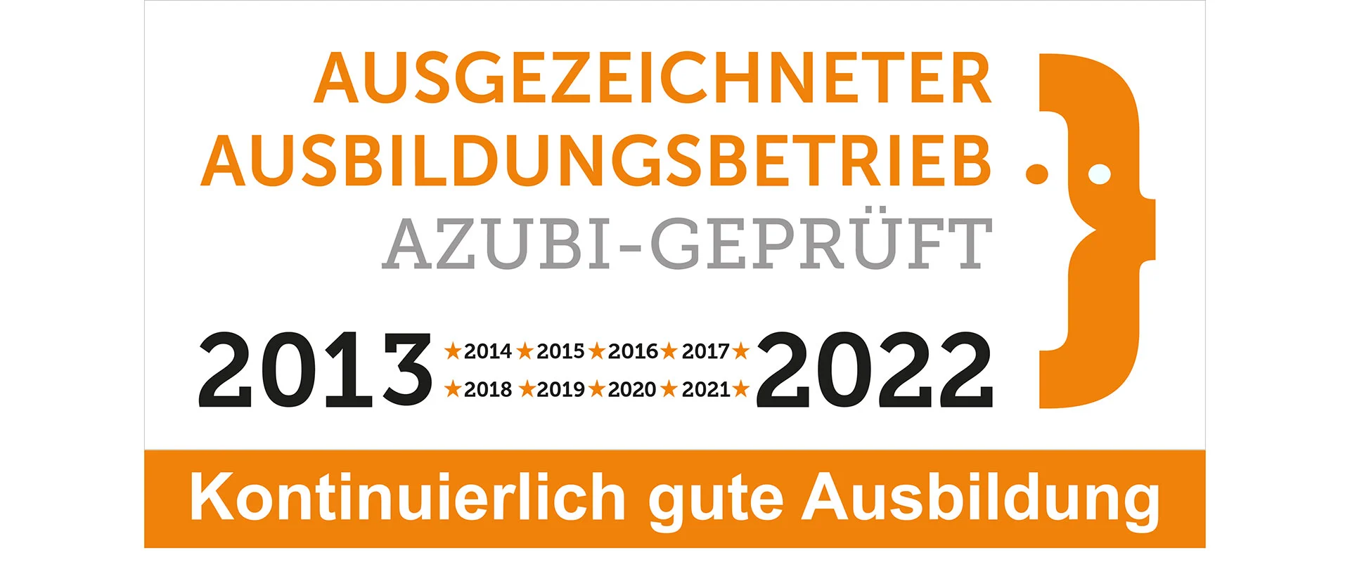 Ausgezeichneter Ausbildungsbetrieb Siegel 2022 für die NORDWEST Handel AG