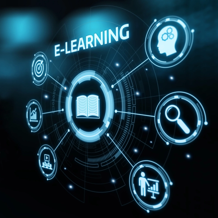 Grafik für interaktives Lernen E-Learning