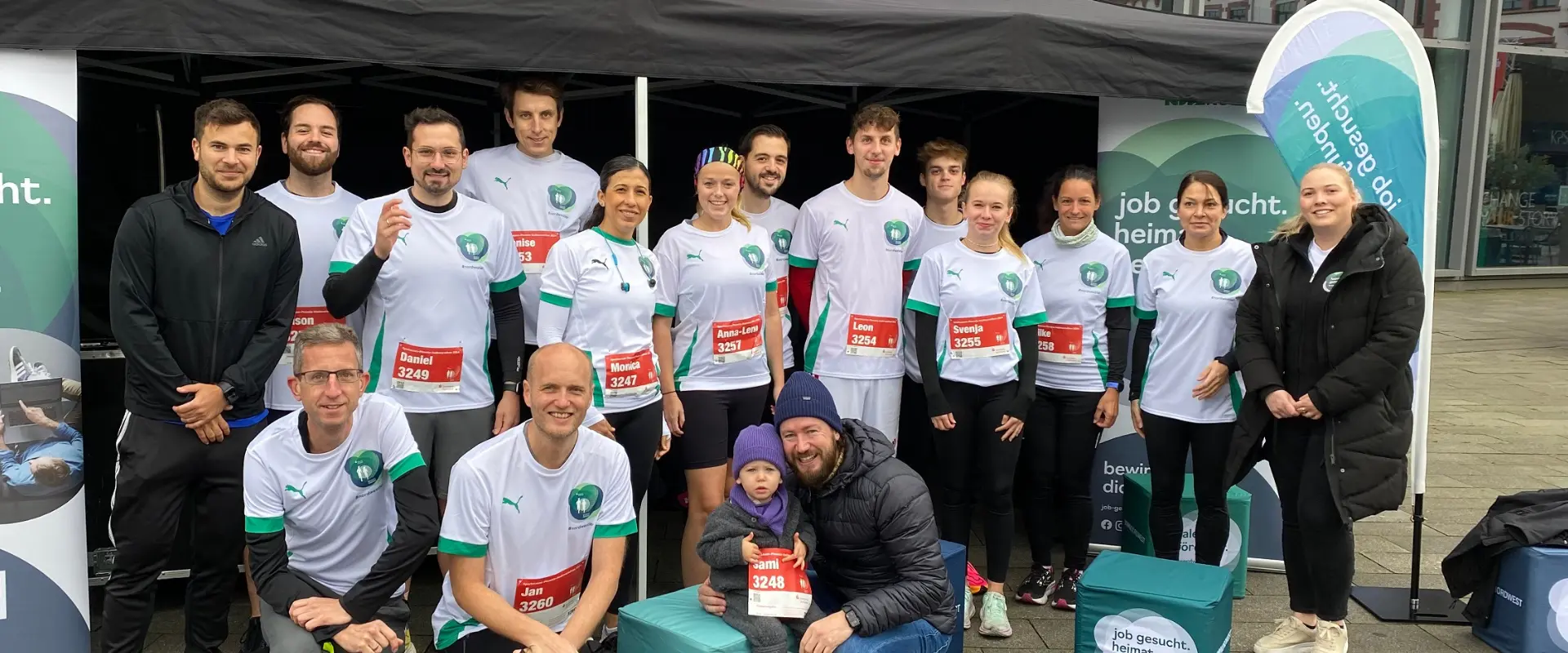 Das NORDWEST Laufteam beim Halbmarathon