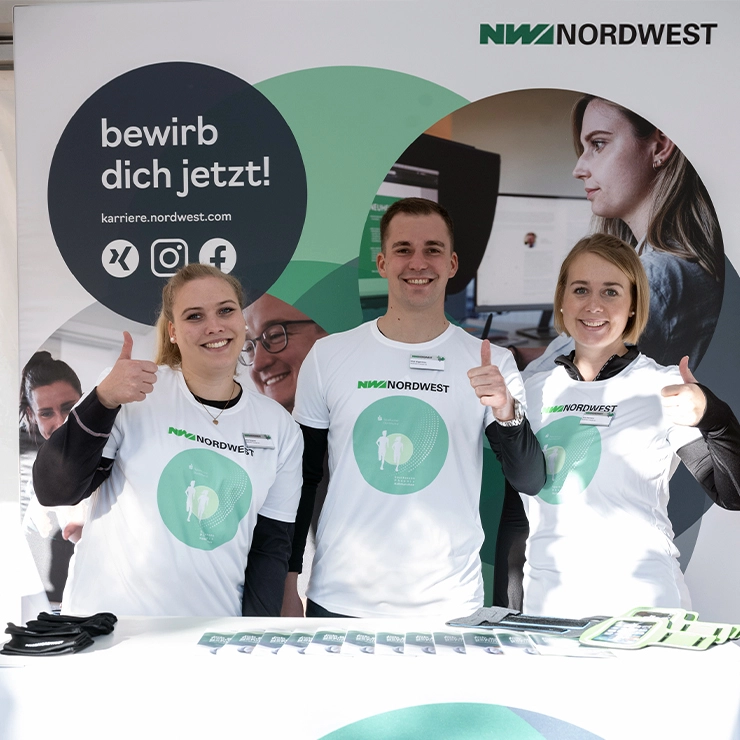 NORDWEST Mitarbeiter bei der Jobmesse Dortmund